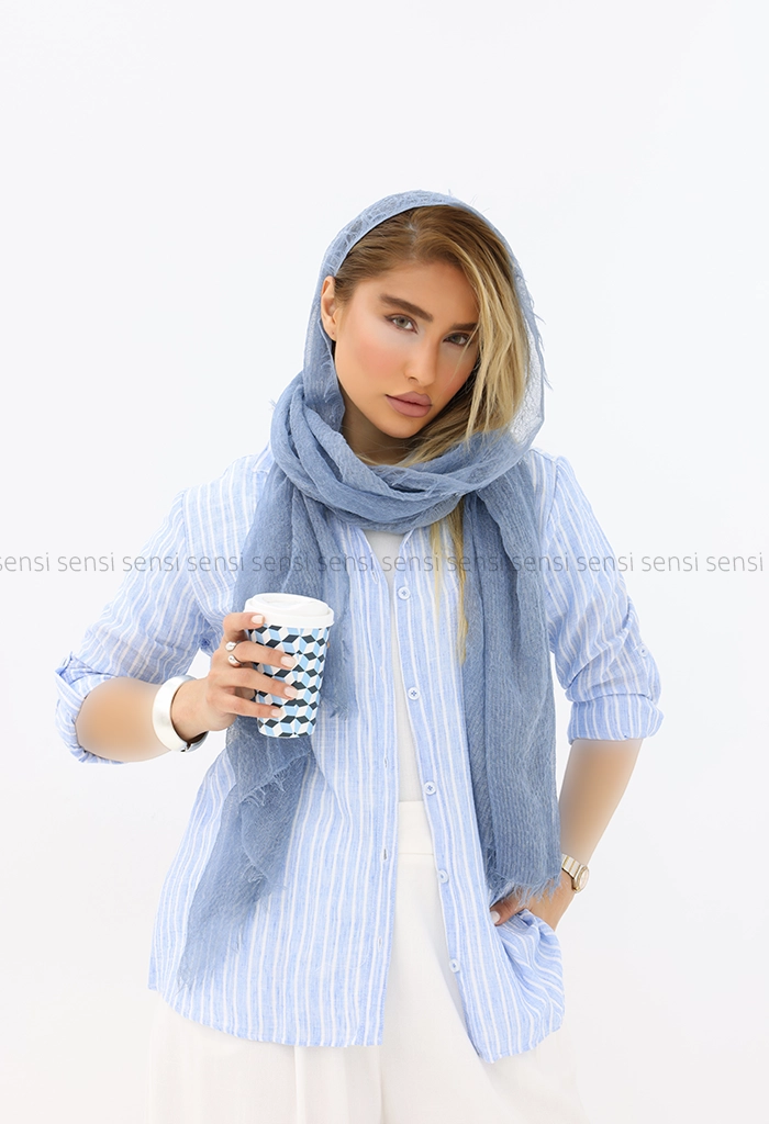 شومیز لینن راه راه کد1005850